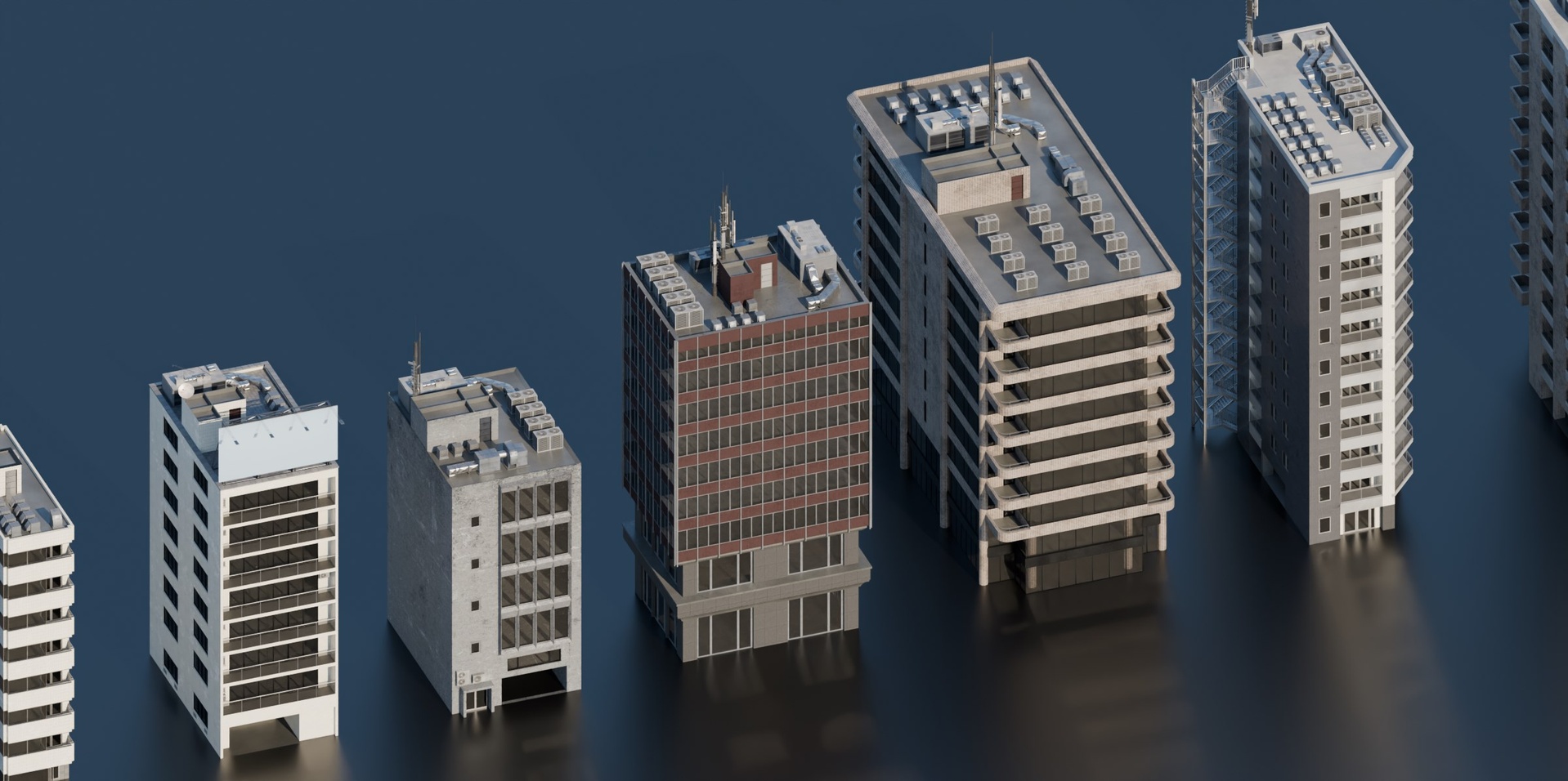 建筑与城市场景